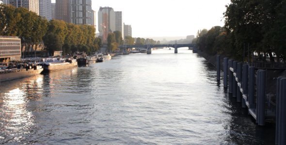 Seine River at Sunset