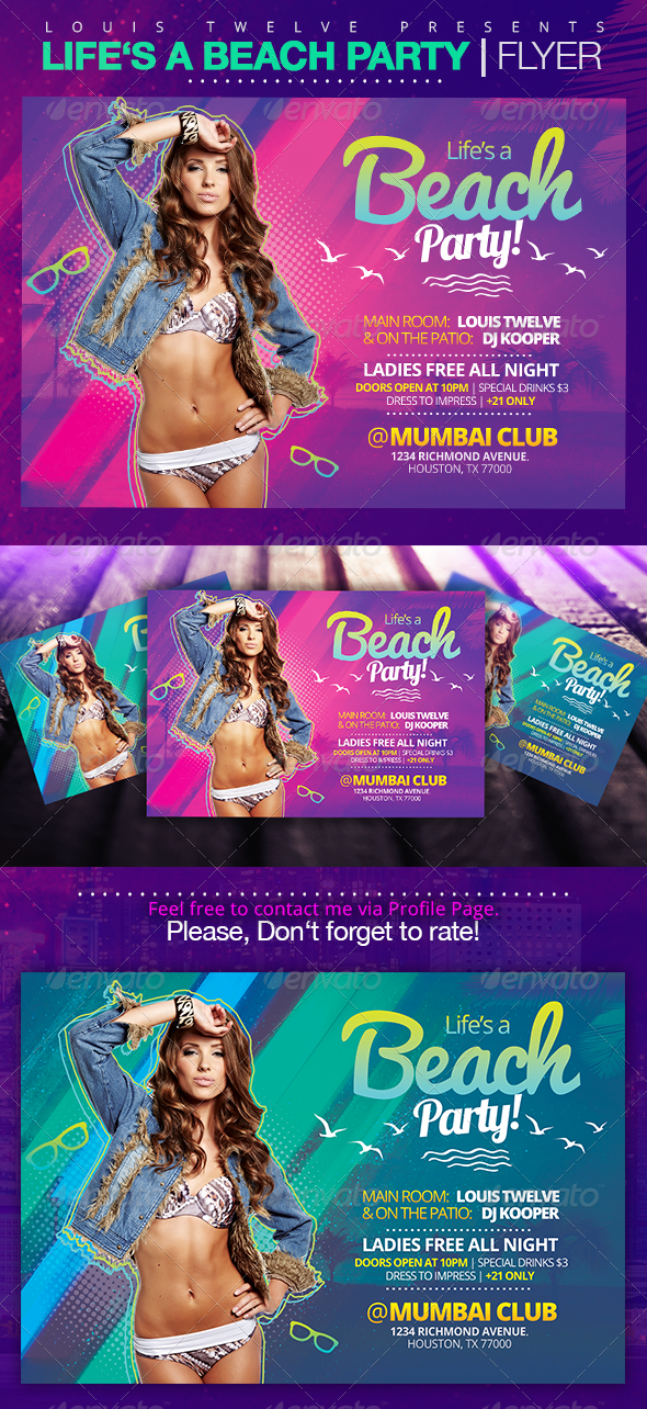 Life is a Beach Party | Flyer Template