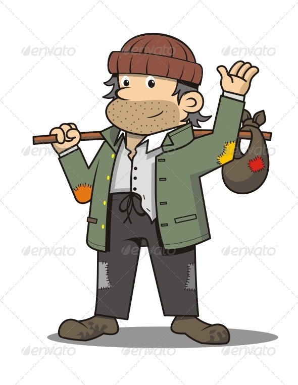 Cartoon On Net Cartoon Homeless Person Png