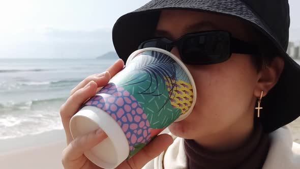 Portrait of a Teenage Girl on the Beach