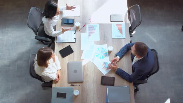 Workers Showing Emotions Victory and Happiness in Office