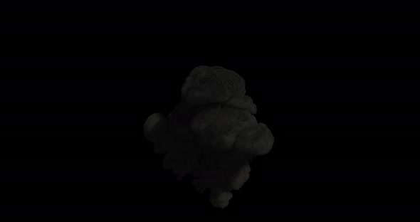 animation of dark smoke coming out of a flame