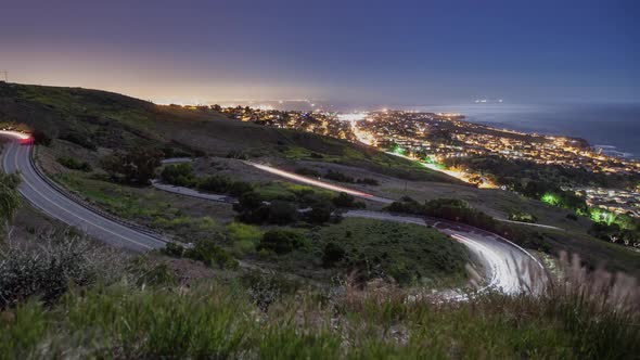 Curvy Road Time Lapse