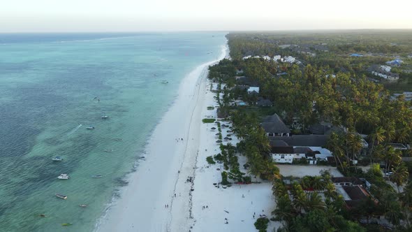 Indian Ocean Near the Coast of Zanzibar Island Tanzania Slow Motion