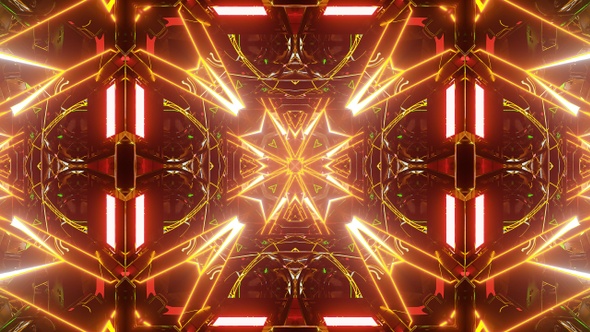 Vj  Neon Kaleidoscope