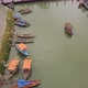Hoi An Channel Landscape Motorboat Sails to Footbridge - VideoHive Item for Sale