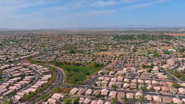Aerial View of Mixing Single Family Homes Apartment Buildings a Residential District a Avondale Near