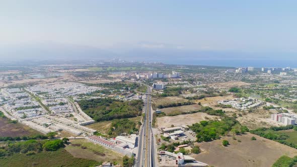 Aerial View of Puerto Vallarta and Nuevo Vallarta