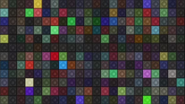 Beautiful background of colorful flashing squares