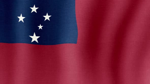 The National Flag of Samoa alt
