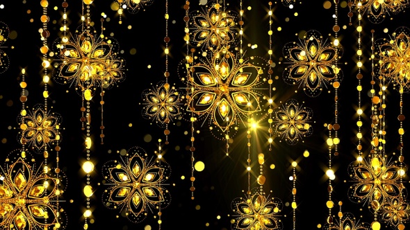 Gold Flowers Falling    alt