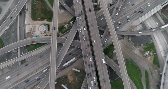 This video is about a birds eye view of rush hour traffic on major freeway in Houston. This video wa