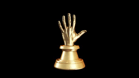 Hand Cup Gold
