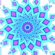 Colorful Elongated Multi-color Octahedron kaleidoscope Mandala Loop - VideoHive Item for Sale
