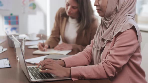 Modern Women Working in Office