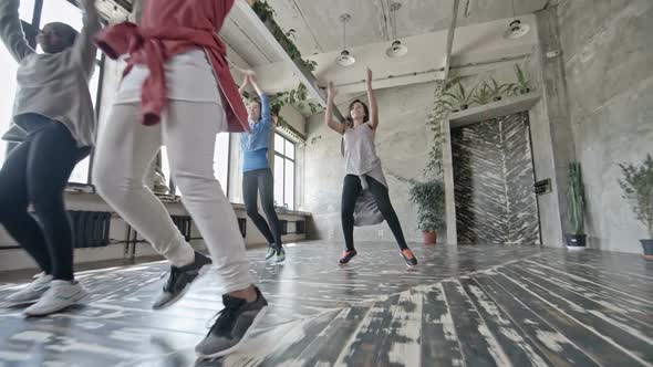 Women Enjoying Zumba Class