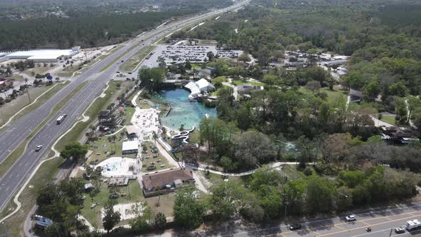 perfect side orbit of Weeki Wachee Springs State Park.  Home of world-famous mermaid shows.  Family