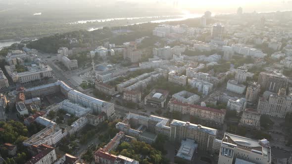 Kyiv - Aerial View of the Capital of Ukraine. Kiev