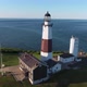 Long Island Lighthouse Close-up Aerial Orbit - VideoHive Item for Sale
