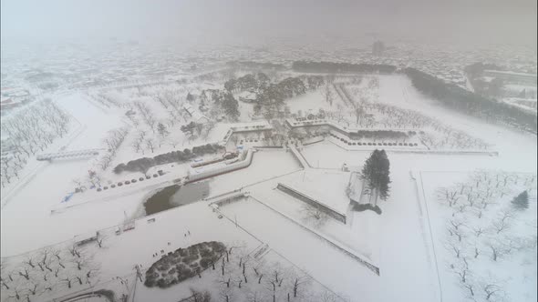 Goryokaku tower in Hokkaido Japan