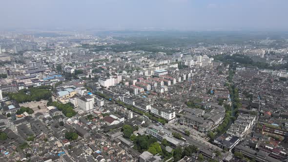 Aerial Yangzhou City