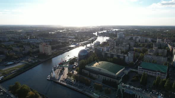 Panoramic Drone Shooting Over Kaliningrad