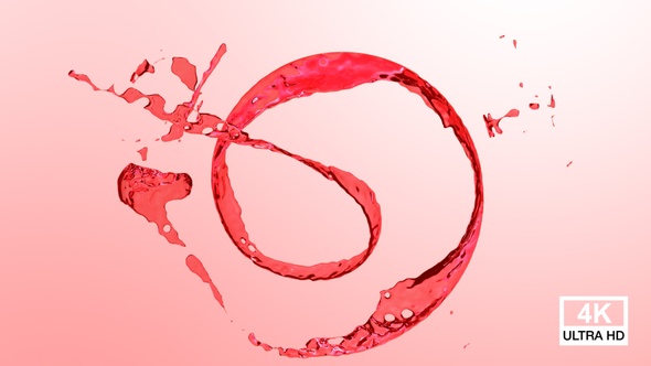 Twisted Red Color Water Splash V7 alt