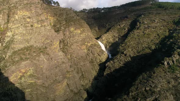 Waterfall in the Mountains