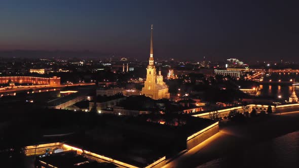 Peter and Paul Fortress in Saint-Petersburg Russia