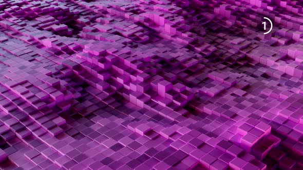 Purple Cubes VJ Loops