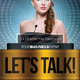 Let's Talk! A3 Poster Design Template. - GraphicRiver Item for Sale