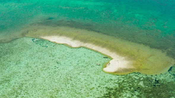 Sandy Beach on a Coral Reef