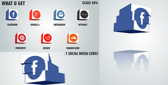 Social Media Cubes Pack 1