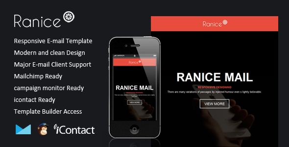 Ranice - Responsive Email + Themebuilder Access