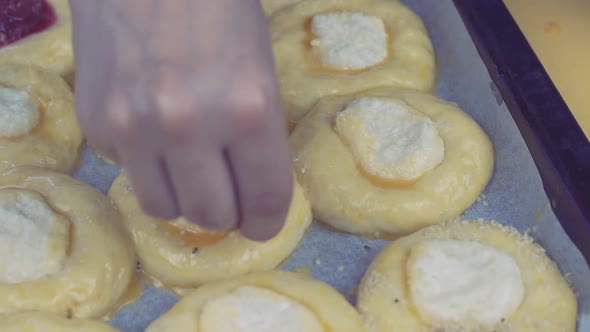 Preparing Homemade Sweet Buns Dough