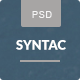 Syntac - Flat Personal Portfolio Psd Template - ThemeForest Item for Sale