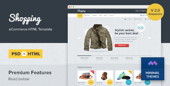 Zakupy - responsywny szablon HTML eCommerce