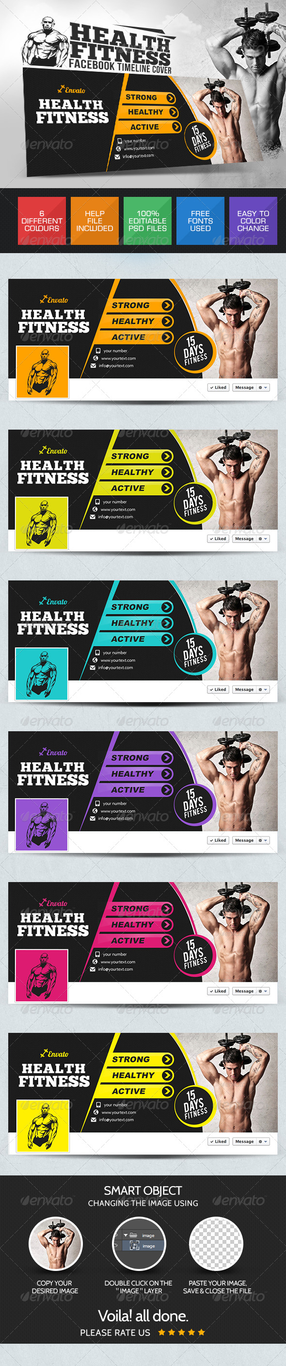 Health & Fitness Facebook Cover Pages