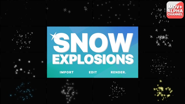 Snow Explosions | Motion Graphics