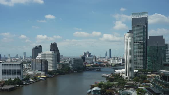 Beautiful building architecture around Bangkok city in Thailand