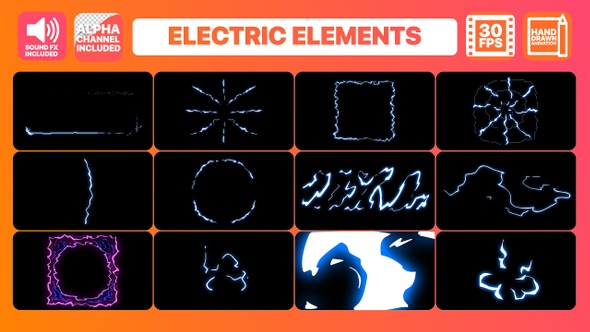 Electric Elements | Motion Graphics Pack alt