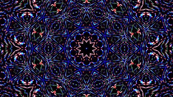 Bright abstract light governing full color, kaleidoscope