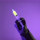 Doctor Pushes The Syringe With Glowing Liquid - VideoHive Item for Sale