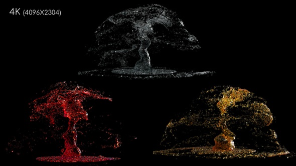 Water And Red Wine And Beer Splash alt