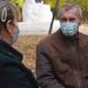 Senior Grandparents Couple in Medical Masks Sitting in Park - VideoHive Item for Sale