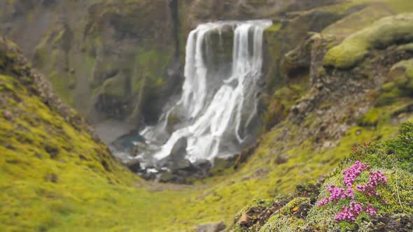 Waterfall in Iceland