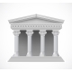 Front View of an Antique Greek Temple - GraphicRiver Item for Sale