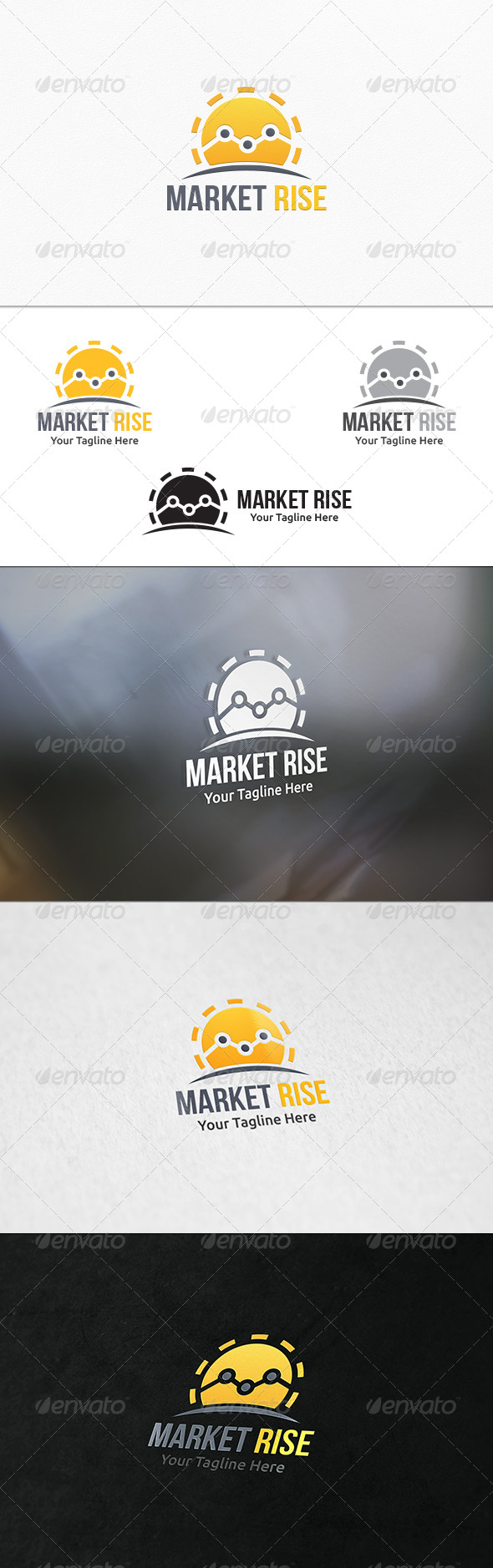 Market Rise - Logo Template