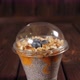 Healthy Dessert with Chia Seeds Blueberries and Nuts Closeup on the Table - VideoHive Item for Sale