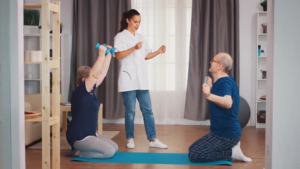 Old Couple Exercise